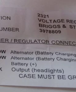 Briggs & Stratton 397809 Voltage Regulator Oregon 33-416 -sle equipment shop p1060297